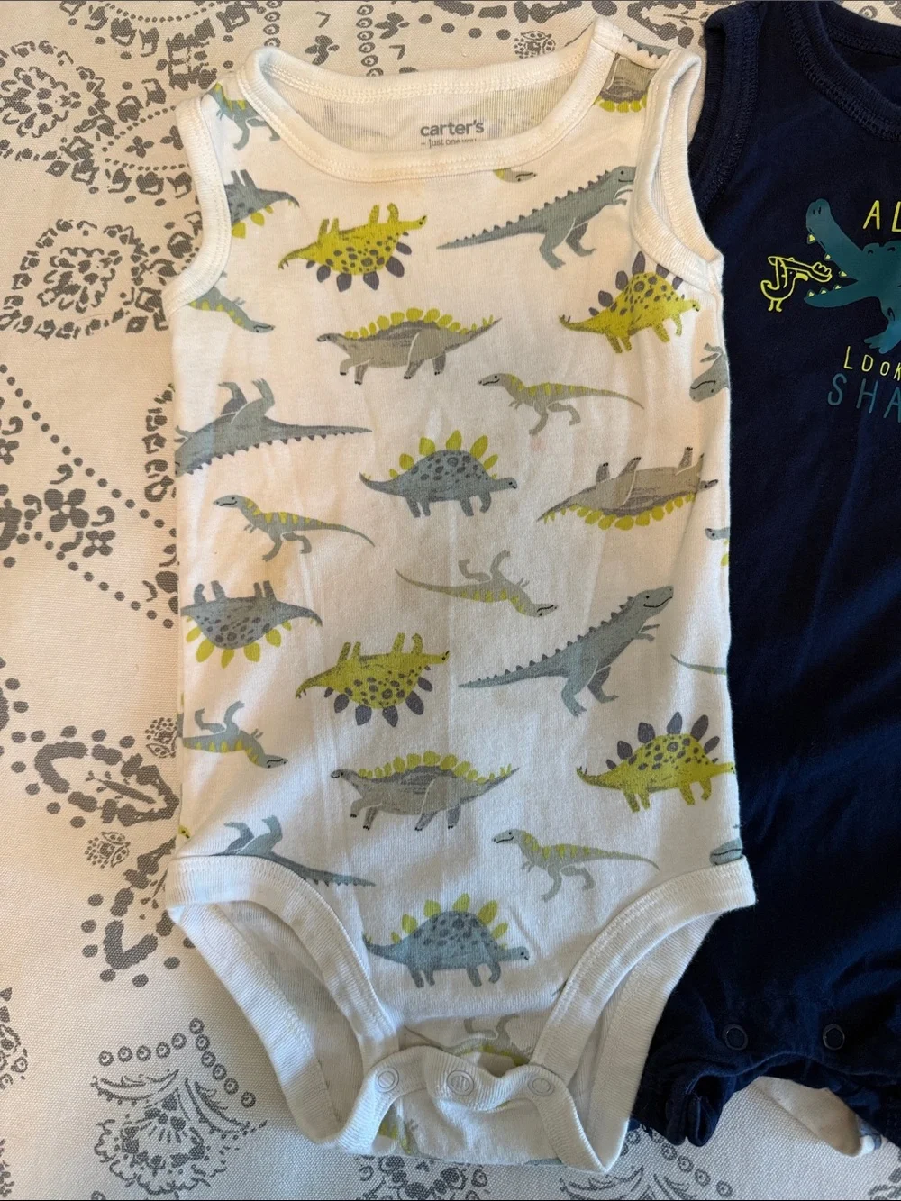 Size 18 Months Dinosaur Romper Tank-Top Set of 3